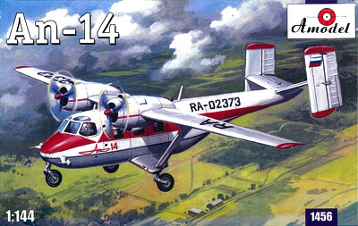 【クリックで詳細表示】ウクライナ・Aモデル プラモデル 1/144 アントノフAn-14双発小型輸送機[バウマン]《取り寄せ※暫定》