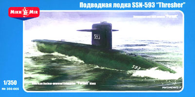 【クリックで詳細表示】1/350 米SSN-593スレッシャー級原潜 プラモデル[AVIS]《取り寄せ※暫定》MicroMir MM350005