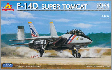 【クリックでお店のこの商品のページへ】ACE プラモデル エアクラフト・シリーズ 1/144 F-14D スーパー トムキャット(12年8月分)[河合商会]《在庫切れ》