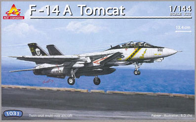 【クリックでお店のこの商品のページへ】ACE プラモデル エアクラフト・シリーズ 1/144 F-14A トムキャット(12年8月分)[河合商会]《在庫切れ》