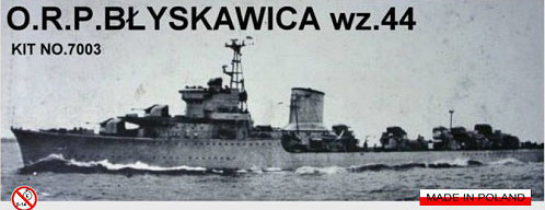 【クリックで詳細表示】ポーランド・ニコモデル レジンキット 1/700 ポーランド駆逐艦ブリスカヴィッツァ1944[バウマン]《11月予約※暫定》
