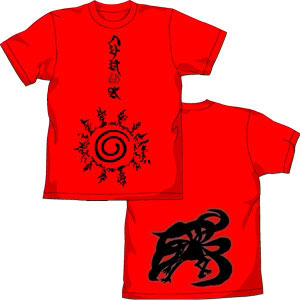 【クリックで詳細表示】NARUTO -ナルト- 八卦の封印式Tシャツ/レッド-M[コスパ]《12月予約※暫定》