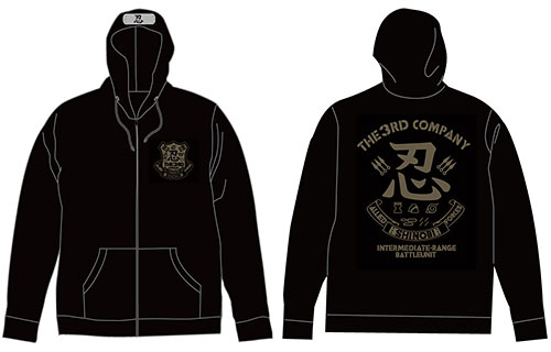 【クリックで詳細表示】NARUTO -ナルト- 疾風伝 忍連合軍第3部隊パーカー/ブラック-XL[コスパ]《01月予約※暫定》