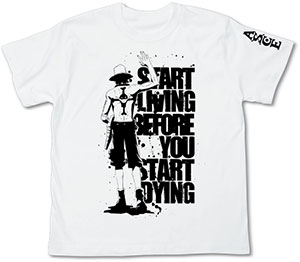 From TV animation ワンピース 去り行くエースTシャツ/ホワイト-S