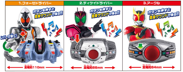 【クリックで詳細表示】サウンドライダーベルト BOX(食玩)[バンダイ]《在庫切れ》