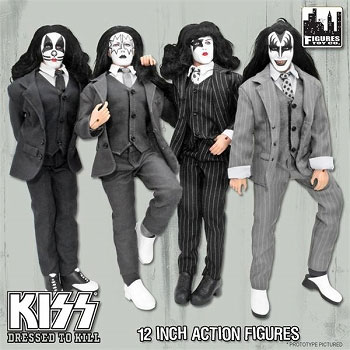 KISS レトロ 12インチフィギュア/ シリーズ5 aへのk DRESSED TO KILL: 4セット[フィギュアズ・トイ]m仮n