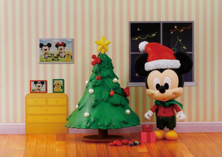 ディズニー フィギュアシリーズ クリスマスミッキー[プラッツ]m뤩n