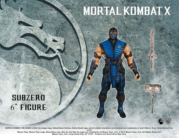 Mortal Kombat X 6 inches action figure sub-zero [Mezuko] "April tentative reservation"