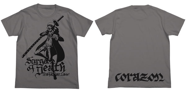 ワンピース ドレスローザ編ローTシャツ/ミディアムグレー-M アニメ・キャラクターグッズ新作情報・予約開始速報