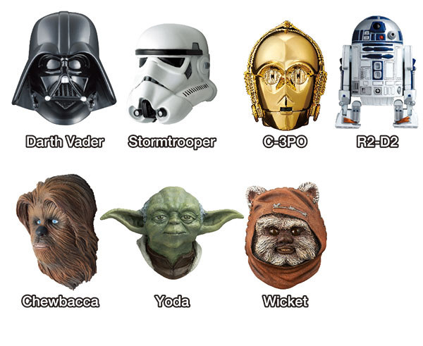 STAR WARS REAL MASK MAGNET COLLECTION -BEST SELECTION- 8ӤJqBOX[Ǥǵǧ~]m뤩n