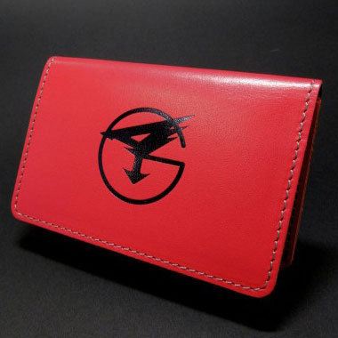 Gatchaman Crowds Insight leather card case RED [LUXENT] "October reservation"
