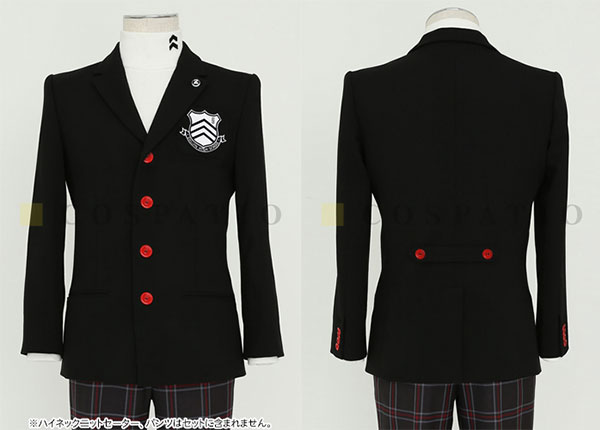 ペルソナ5 秀尽学園高校 男子制服ジャケットセット /メンズ XXS