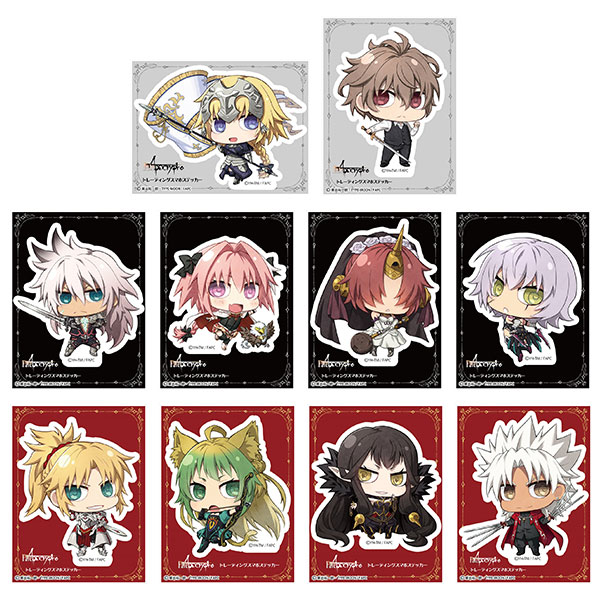 Fate Apocrypha トレーディングスマホステッカー 10個入りbox スマホ以外にも貼りたくなるかわいいデフォルメイラストのステッカーです しゃべあに