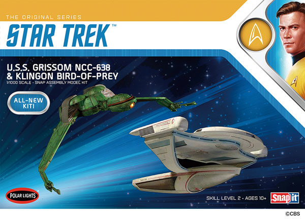 1/1000 スタートレック U.S.S. グリソム&クリンゴン バード・オブ・プレイ プラモデル