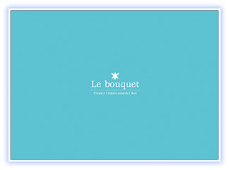 CD FLOWERS Sweet sounds Box 「Le bouquet」