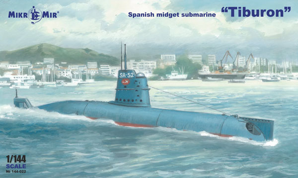 1/144 スペイン海軍 ティブロン級 特殊潜航艇 プラモデル