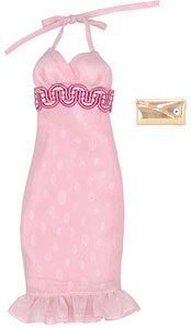 【クリックで詳細表示】ソフィーモーダ(27cm)/ASM ホルターマーメイドワンピース ピンク(ドール用衣装)[アゾン]《在庫切れ》