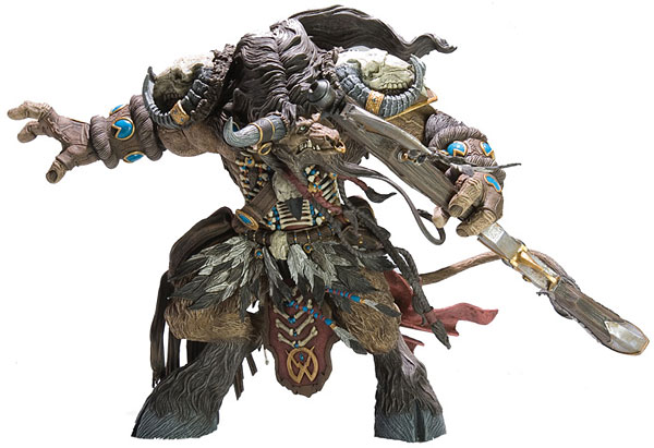 【クリックで詳細表示】ワールド・オブ・ウォークラフト タウレン・ハンター デラックスアクションフィギュア 単品[DCダイレクト]《在庫切れ》World Of Warcraft - Deluxe Action Figure： Tauren Hunter