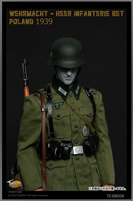 toyscity 1/6 二战德国防军 陆军步兵带钢盔款 军服装备(1939年进攻