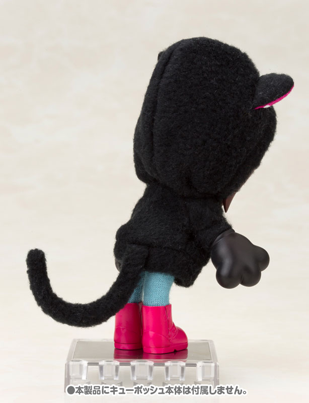 Cu-poche Extra - Animal Parka Set (Black Cat)(Pre-order)キューポッシュえくすとら あにまるパーカーセット(黒猫)Nendoroid