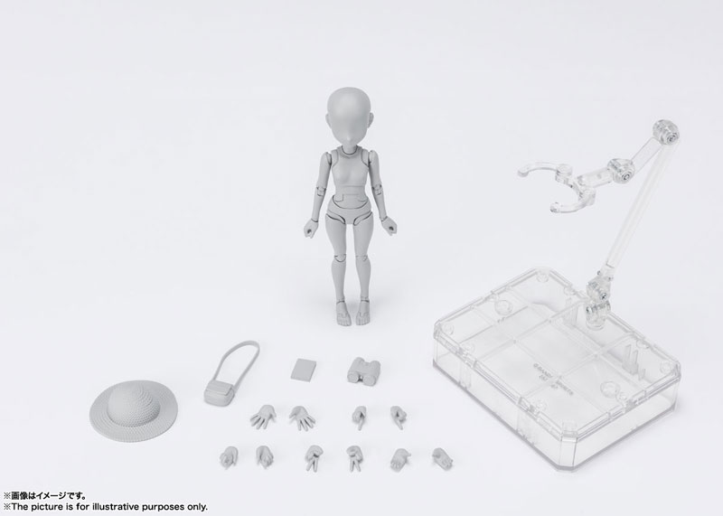S.H.Figuarts Body-chan -Sugimori Ken- Edition DX SET (Gray Color Ver.)(Pre-order)Scale Figure