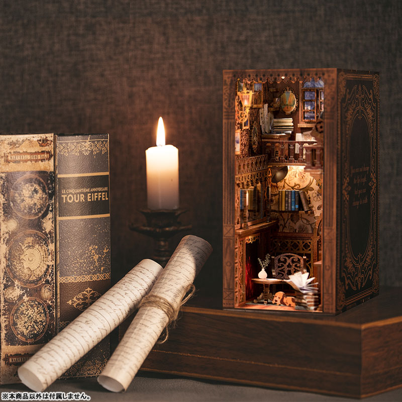 Miniature Doll House Eternal Bookstore Wooden Handmade Kit(Provisional Pre-order)Scale Figure