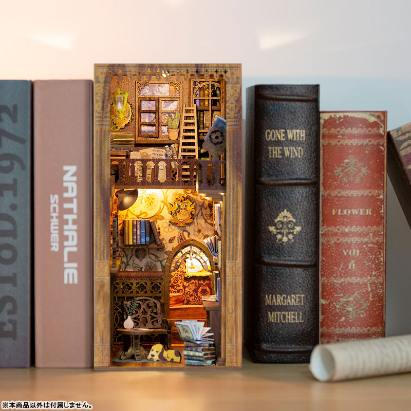 Miniature Doll House Eternal Bookstore Wooden Handmade Kit(Provisional Pre-order)Scale Figure