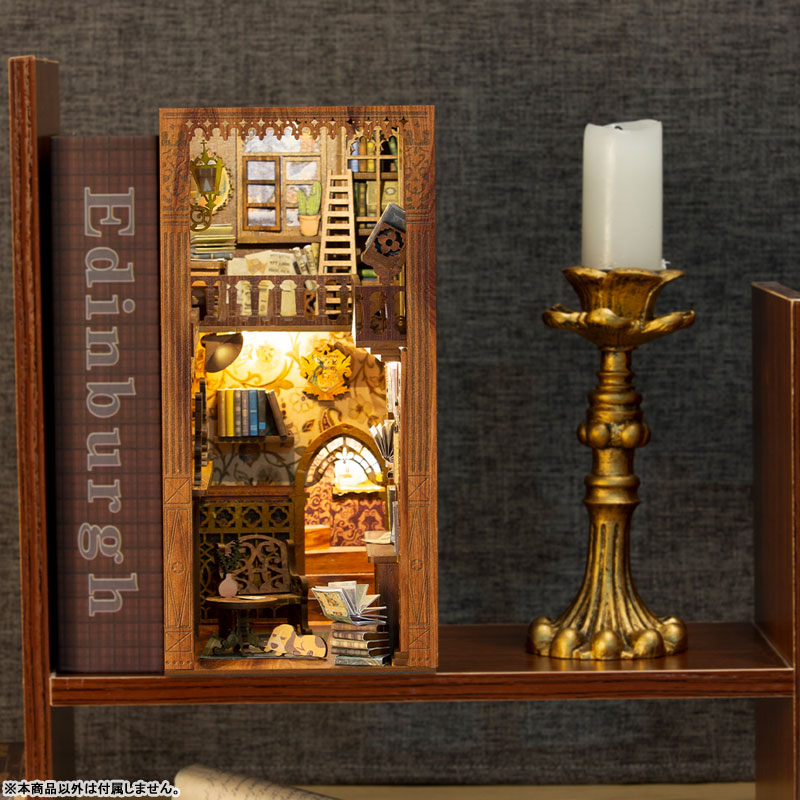 Miniature Doll House Eternal Bookstore Wooden Handmade Kit(Provisional Pre-order)Scale Figure