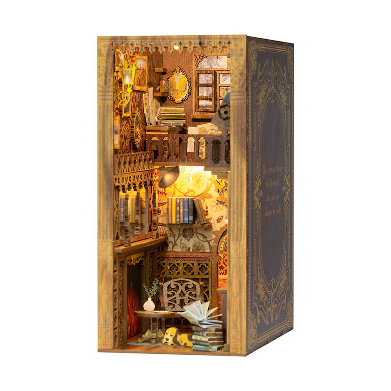 Miniature Doll House Eternal Bookstore Wooden Handmade Kit(Provisional Pre-order)Scale Figure