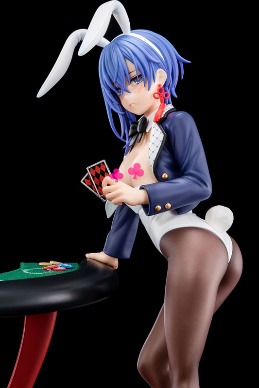1/6 scaled pre-painted figure of The Demon Sword Master of Excalibur Academy Sakuya Sieglinde wearing lapis lazuli blue bunny costume with Nip Slip Gimmick System(Pre-order)Scale Figure