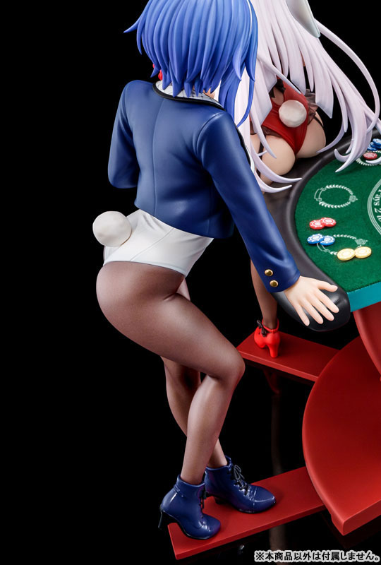 1/6 scaled pre-painted figure of The Demon Sword Master of Excalibur Academy Sakuya Sieglinde wearing lapis lazuli blue bunny costume with Nip Slip Gimmick System(Pre-order)Scale Figure