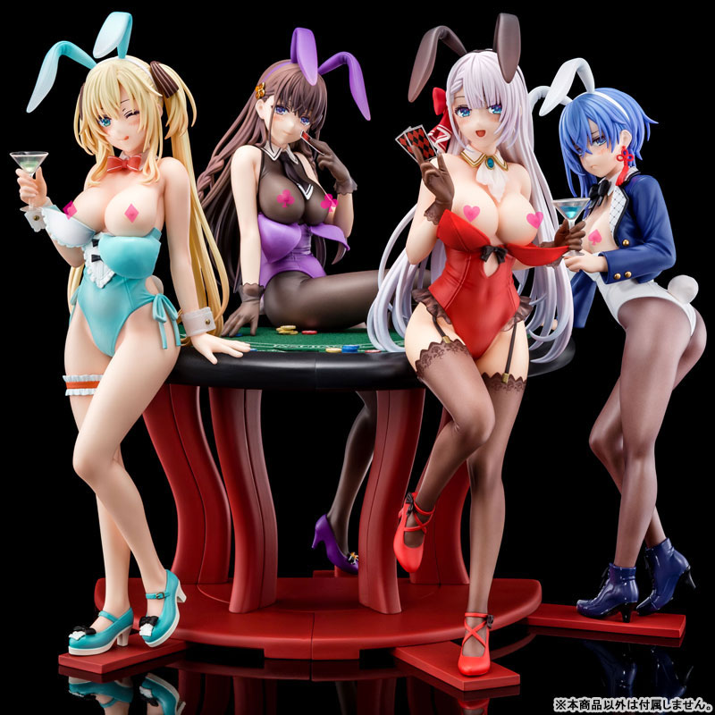 1/6 scaled pre-painted figure of The Demon Sword Master of Excalibur Academy Sakuya Sieglinde wearing lapis lazuli blue bunny costume with Nip Slip Gimmick System(Pre-order)Scale Figure