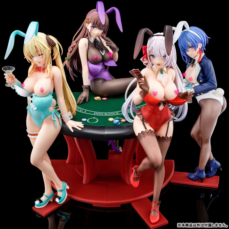 1/6 scaled pre-painted figure of The Demon Sword Master of Excalibur Academy Sakuya Sieglinde wearing lapis lazuli blue bunny costume with Nip Slip Gimmick System(Pre-order)Scale Figure