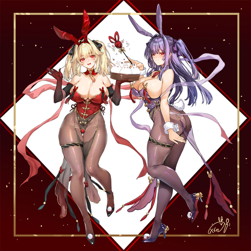 [Bonus] Yuri & Stella Cheongsam Bunny Yuri & Stella 1/4 Scale Figure(Pre-order)(Single Shipment)Scale Figure