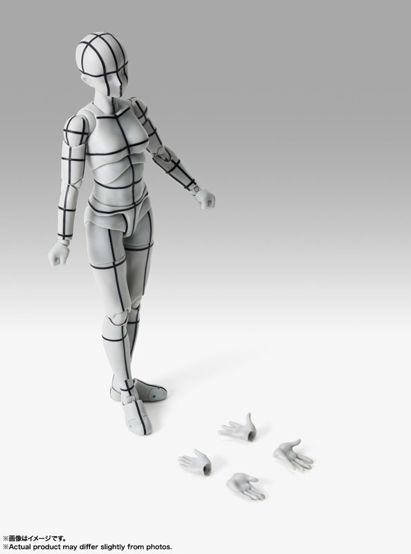 S.H.Figuarts Body-chan -Sports- Edition -Wire Frame- (Gray Color Ver.)(Pre-order)Scale Figure