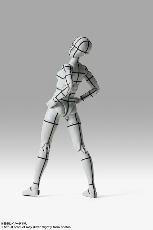 S.H.Figuarts Body-chan -Sports- Edition -Wire Frame- (Gray Color Ver.)(Pre-order)Scale Figure