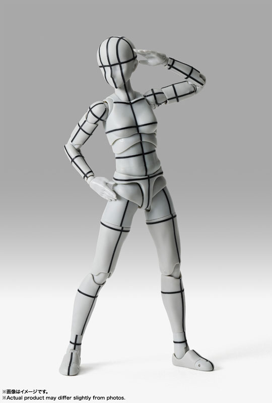 S.H.Figuarts Body-chan -Sports- Edition -Wire Frame- (Gray Color Ver.)(Pre-order)Scale Figure