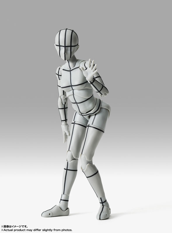 S.H.Figuarts Body-chan -Sports- Edition -Wire Frame- (Gray Color Ver.)(Pre-order)Scale Figure