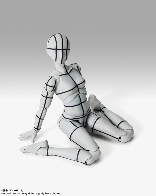 S.H.Figuarts Body-chan -Sports- Edition -Wire Frame- (Gray Color Ver.)(Pre-order)Scale Figure