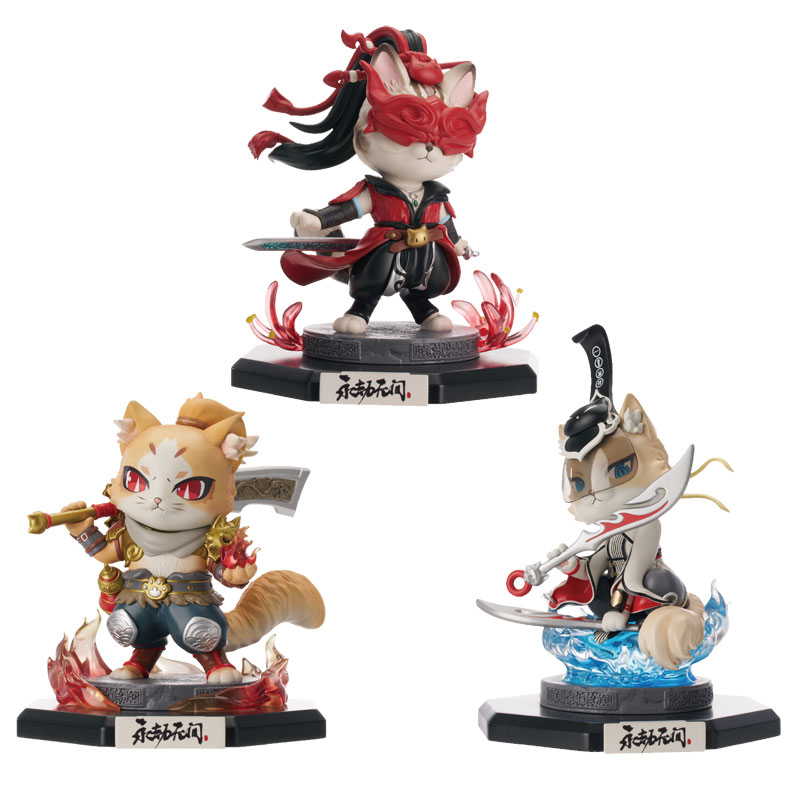 [Bonus] NARAKA: BLADEPOINT Viper Ning Nyan & Tarka Ji Nyan & ZaiZai Nyan Set of 3 Chibi Figures(Pre-order)Scale Figure