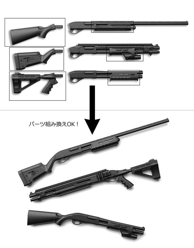 LittleArmory [LA093] M870 Type Tactical 1/12 Plastic Model(Pre-order)Scale Figure