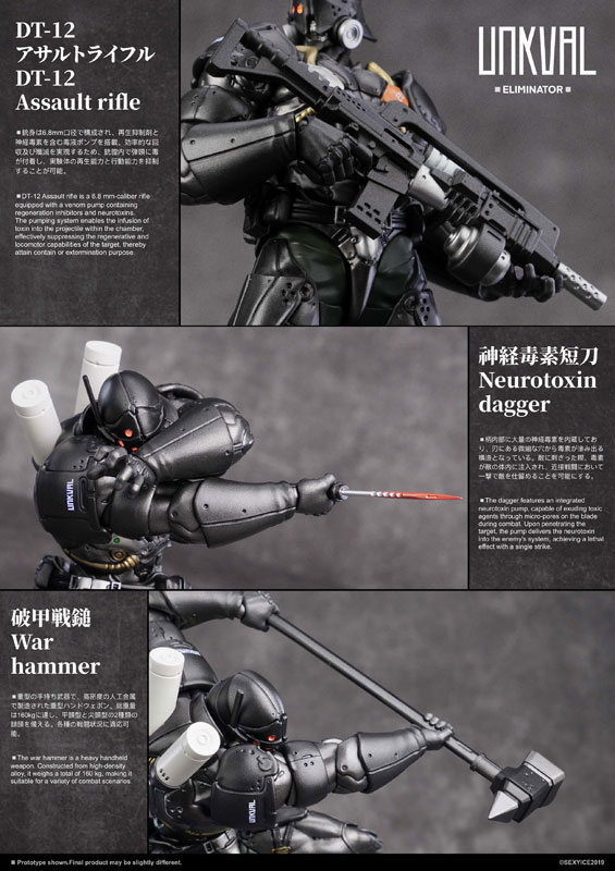 Project Identity: UNKVAL Eliminator Squad edition Ver. Complete Model Action Figure(Pre-order)Scale Figure