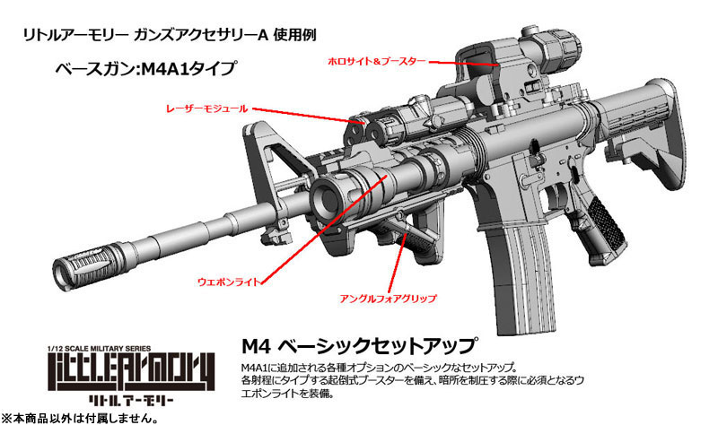 LittleArmory LD020 Guns Accessory A 1/12 Plastic Model(Pre-order)Scale Figure