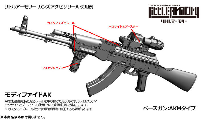 LittleArmory LD020 Guns Accessory A 1/12 Plastic Model(Pre-order)Scale Figure