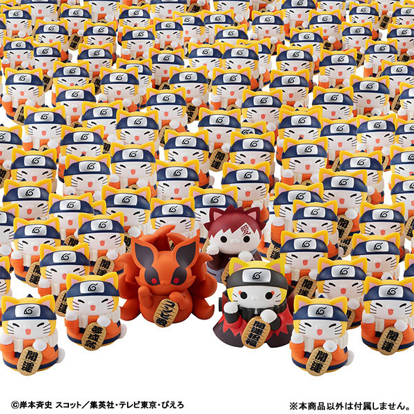 MEGA CAT PROJECT NARUTO Shippuden Nyaruto! Beckoning Cat FORTUNE Naruto Uzumaki and Friends Version 6Pack BOX(Pre-order)Accessory