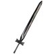27cm/25cm(ピュアニーモ)ファンタジーシリーズ 大剣 ブラック（ドール用装備）