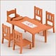 Sylvanian Families - Furniture: Dining Table Set