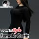 Triad Style - Female Outfit: Bodysuit (Black Ver.) TSF-018