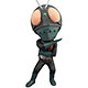 HEADS HOPPER(ヘッズホッパー) 仮面ライダー旧１号 ボビングヘッドフィギュア