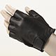 Cospatio Original - Real Leather Fingerless Gloves w/ No Hole - M